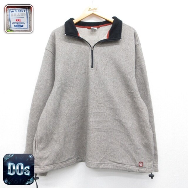 OLD NAVY 00s ハーフジップジャケット ベージュ メンズXL相当 | 古着