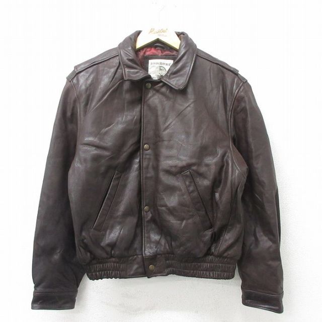 古着通販 L☆古着 バナナリパブリック 長袖 ブランド レザー