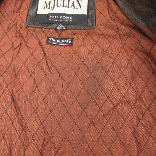 古着通販 XL☆古着 ウィルソン 長袖 レザー ジャケット メンズ MJULIAN