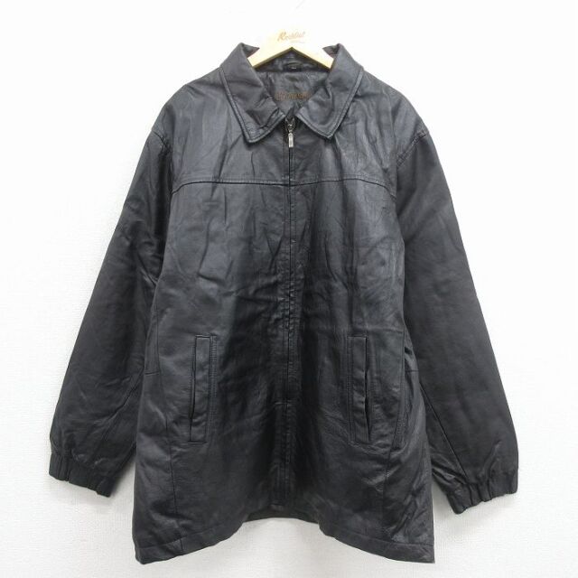 【20%OFF】セントジョンズベイ レザージャケット 内側キルティング ブラック XL | 古着