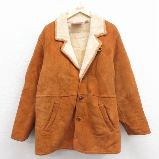 Spick & span ムートンジャケット❣️2年前に購入❣️39000円❣️ 古着通販 L☆古着 マルボロ 長袖 スエード ムートン ジャケット メンズ