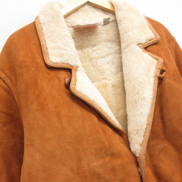 マルボロ　スエード ジャンパー 古着通販 L☆古着 マルボロ 長袖 スエード ムートン ジャケット メンズ