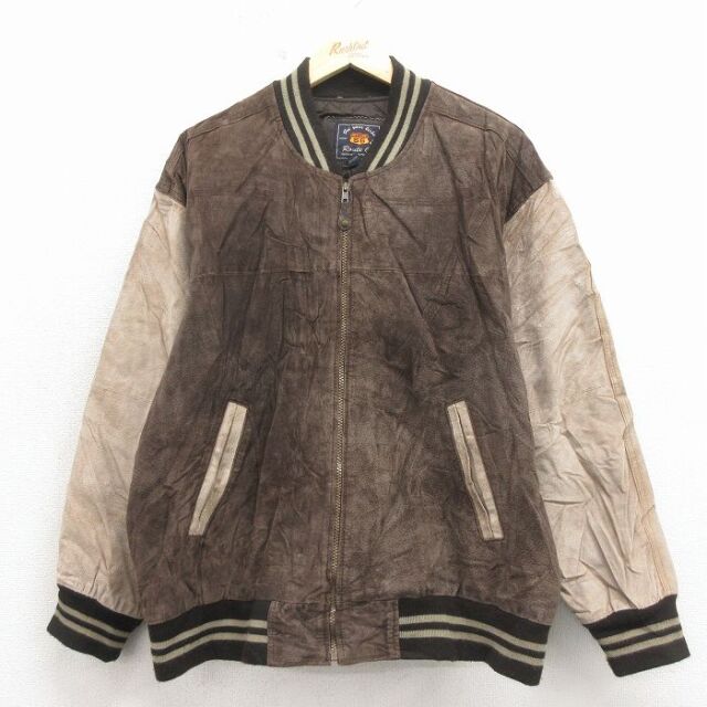 古着通販 XL☆古着 ウィルソン 長袖 レザー ジャケット メンズ MJULIAN