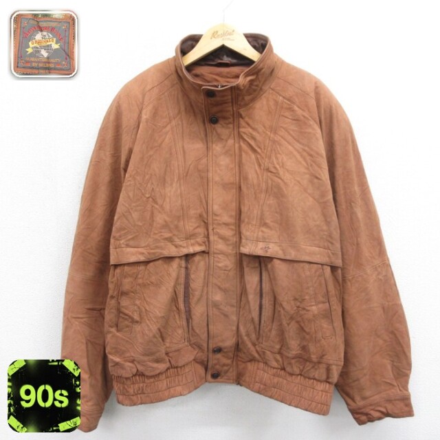 ウィルソン 90s レザージャケット シンサレート ブラウン メンズXL相当 | 古着