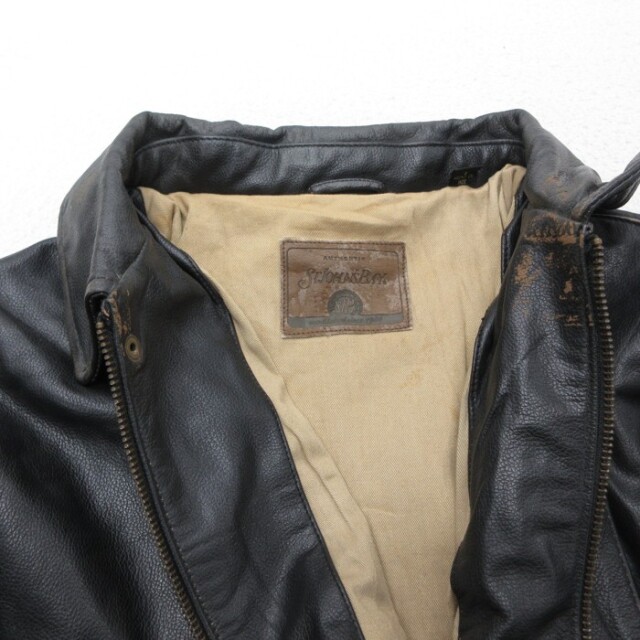 古着通販 XL☆古着 セントジョンズベイ St.John&Bay 長袖 レザー