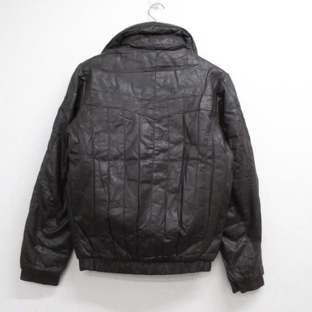 古着通販 M☆古着 GREAT THINGS 長袖 レザー ジャケット メンズ 90年代