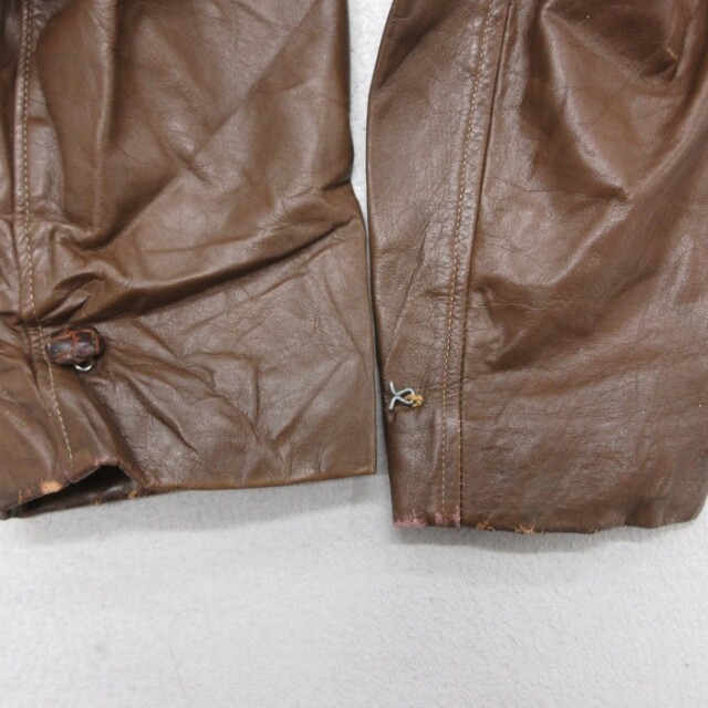古着通販 XL☆古着 COOPER 長袖 レザー ジャケット メンズ 70年代 70s