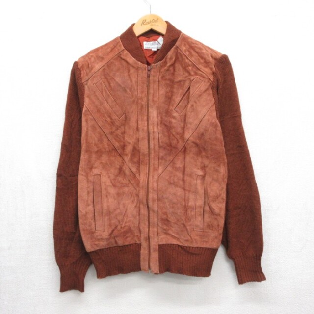 古着通販 S☆古着 CITY SPLITS 長袖 レザー ジャケット メンズ 80年代