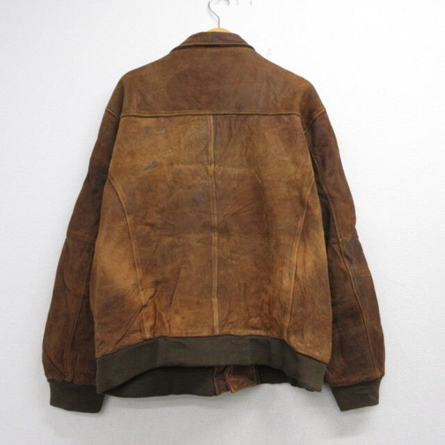 WILSONS レザー ジャケット フリンジ スエード ブラウン Sサイズ 古着通販 XL☆古着 ウィルソン WILSONS 長袖 レザー ジャケット メンズ