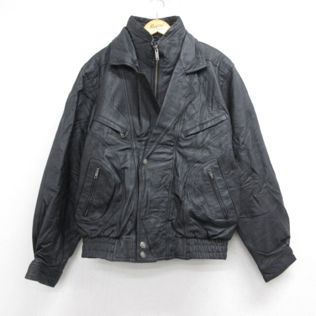 古着通販 XL☆古着 ウィルソン WILSONS 長袖 レザー ジャケット メンズ