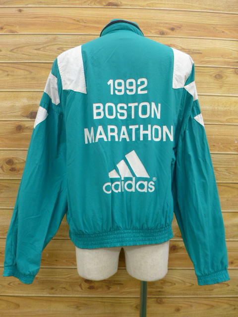 L★古着 ナイロン ジャケット 90年代 adidas アディダス ボストンマラソン/15jul20【n】