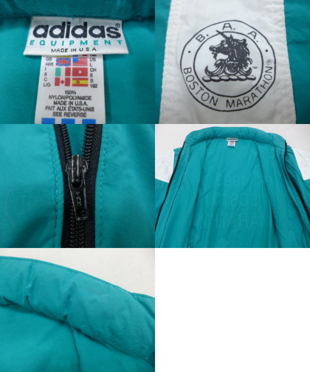 古着通販 L☆古着 ナイロン ジャケット 90年代 adidas アディダス