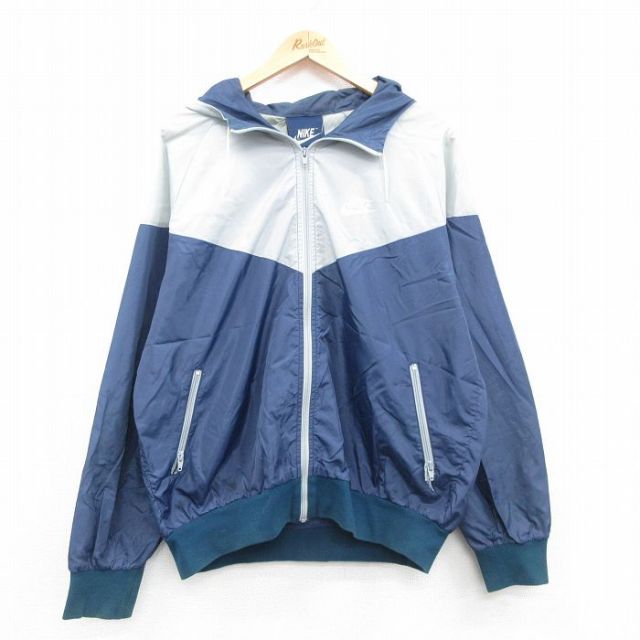 古着通販 L☆古着 ナイキ NIKE 長袖 ナイロン ジャケット パーカー