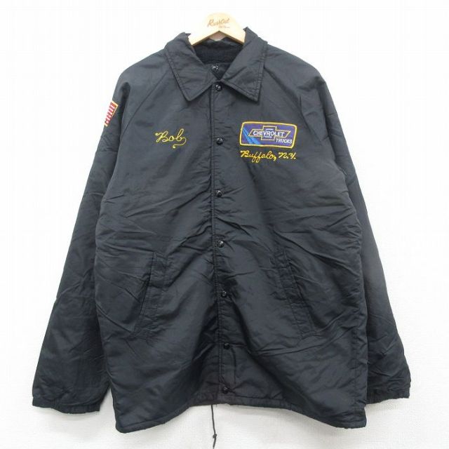 古着通販 L☆古着 長袖 ナイロン ジャケット メンズ 90年代 90s  