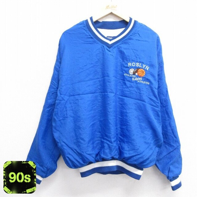 ホロウェイ 90s ナイロンジャケット バスケットボール ブルー XL | 古着