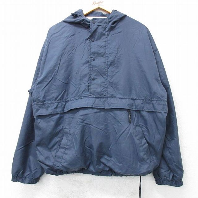 L★古着 ホロウェイ 長袖 ナイロン ジャケット パーカー メンズ 00年代 00s 紺 ネイビー 25feb25 中古 アウター ウインドブレーカー