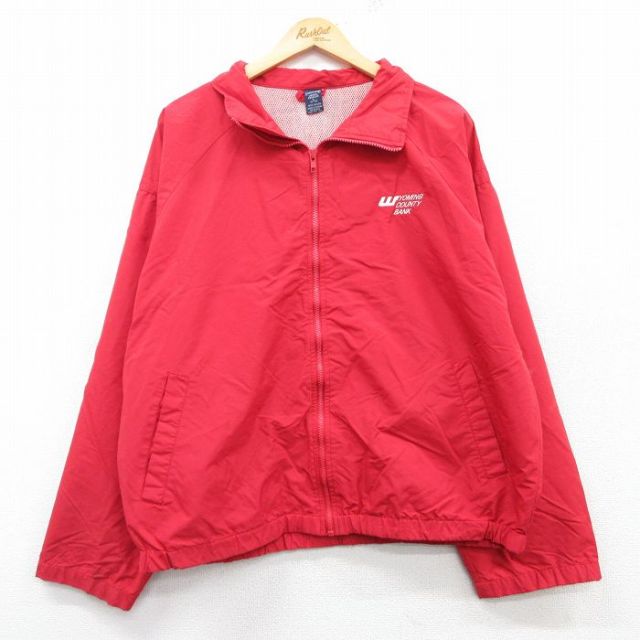 【50%OFF】ランズエンド 90s ナイロンジャケット YOMING レッド XL | 古着