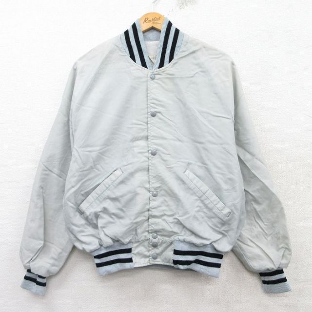 M★古着 デロング 長袖 ナイロン ジャケット メンズ 90年代 90s ラグラン USA製　グレー他 【spe】 25mar11 中古 アウター ウインドブレーカー