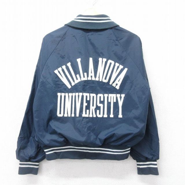 S★古着 チャンピオン champion 長袖 ナイロン ジャケット メンズ 70年代 70s ランタグ VILLANOVA ラグラン 紺他 ネイビー 25sep16 中古 アウター ウインドブレーカー