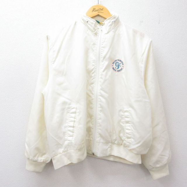 【50%OFF】IZOD 90s ナイロンジャケット GRAND FLORIDIAN ホワイト M | 古着