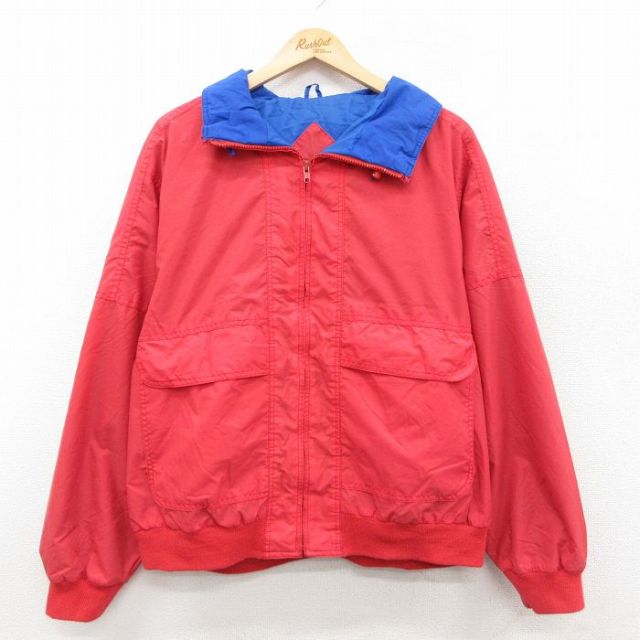 L★古着 マックレガー 長袖 ナイロン ジャケット メンズ 90年代 90s 赤 レッド 25sep27 中古 アウター ウインドブレーカー