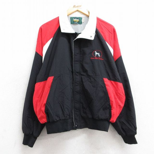【50%OFF】Dunbrooke 90s ラグランジャケット 犬 ブラック L | 古着