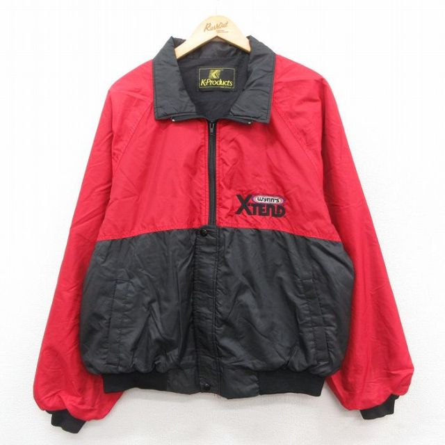 【50%OFF】ナイロンジャケット XTEND ツートンカラー レッド XL | 古着