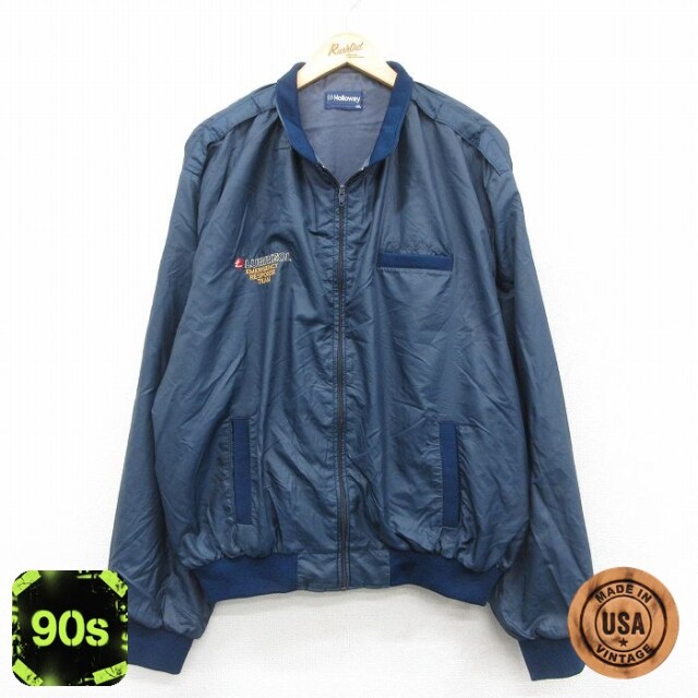 ホロウェイ 90s ナイロンジャケット LUBRIZOL ネイビー XL | 古着