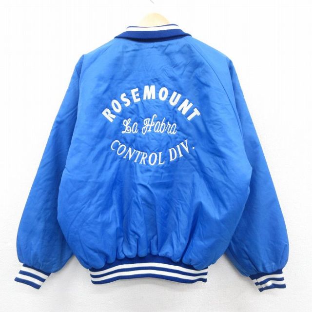 【50%OFF】ローズマウント 90s ラグランナイロンジャケット 内側キルティング ブルー XL | 古着
