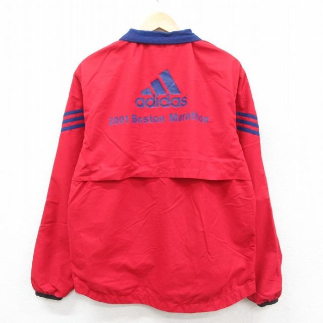 【50%OFF】アディダス 00s ナイロンジャケット ボストンマラソン レッド M | 古着