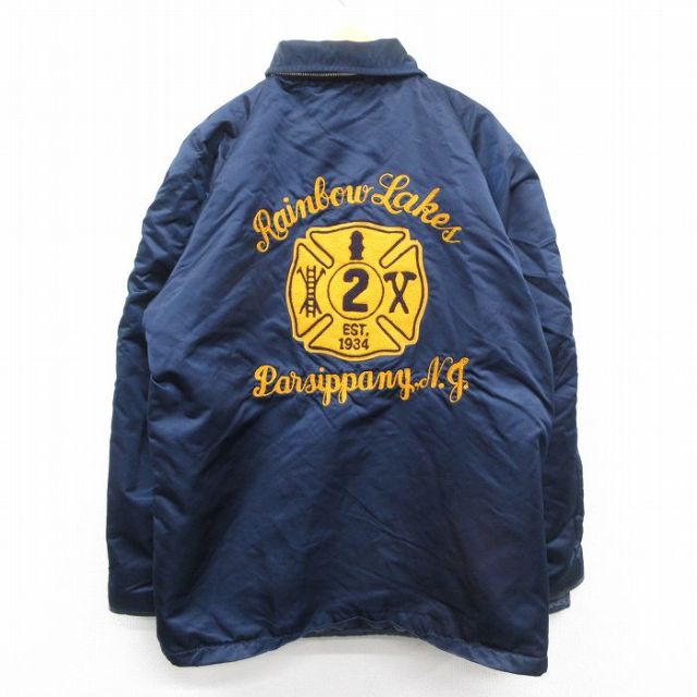 インディアンス バックロゴ刺繍 ナイロンジャケット 古着 22AW 東京インディアンズ ブランドロゴ刺繍 ナイロン コーチ