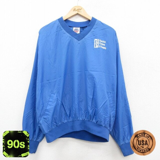 EFS 90s ナイロンジャケット ウインドブレーカー ネイビー XL | 古着