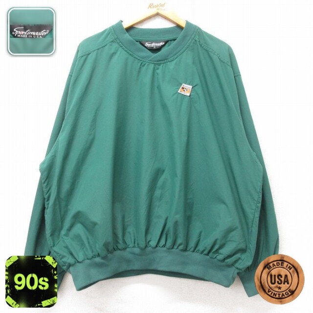 90s ナイロンジャケット Andersen Windows グリーン XL | 古着
