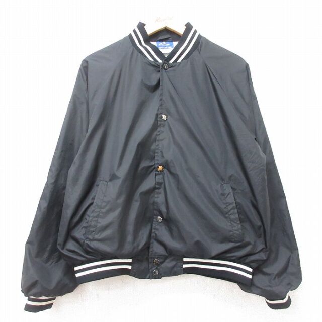 【50%OFF】チャンピオン 90s ラグランナイロンジャケット ブラック M | 古着