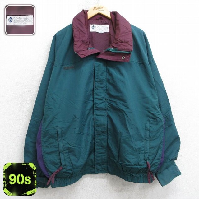 【50%OFF】コロンビア 90s ナイロンジャケット Bugaboo グリーン XL | 古着