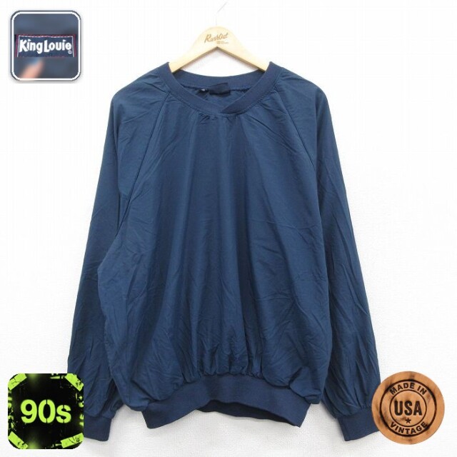 【50%OFF】キングルイ 90s ラグランナイロンジャケット ネイビー XL | 古着
