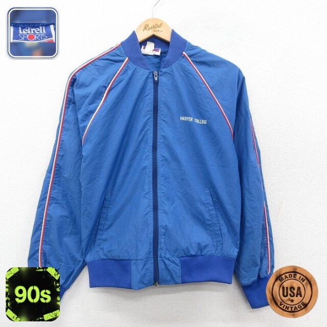 【50%OFF】ハーパー 90s ラグランジャケット カレッジ ブルー XS | 古着