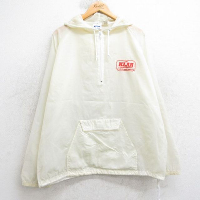 古着通販 XL☆古着 MVスポーツ 長袖 ハーフジップ ナイロン ジャケット