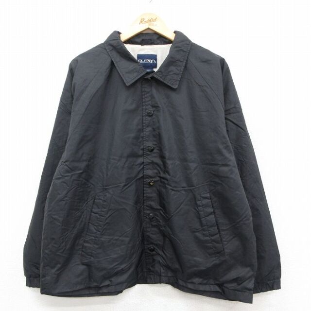 【20%OFF】L★古着 ピューリタン 長袖 ナイロン ジャケット メンズ 00年代 00s ラグラン 黒 25dec05