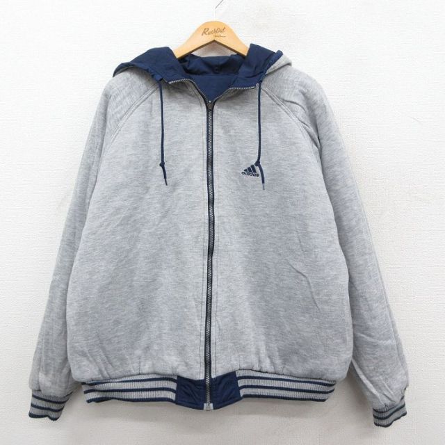 古着通販 XL☆古着 アディダス adidas 長袖 ナイロン ジャケット