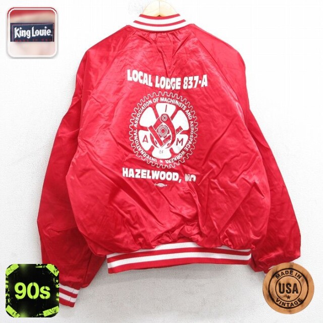 【50%OFF】キングルイ 90s ラグランナイロンジャケット LOCAL LODGE レッド XL | 古着