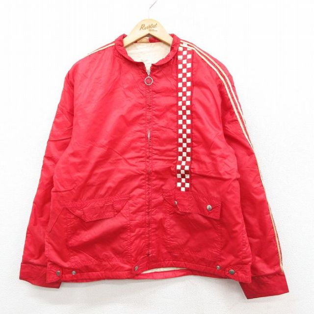 【20%OFF】70s ナイロンジャケット タロン レッド L | 古着
