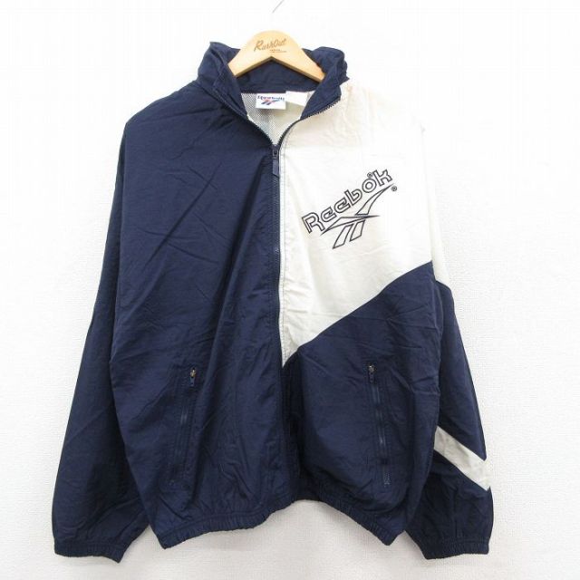 古着通販 L☆古着 リーボック 長袖 ナイロン ジャケット メンズ 90年代