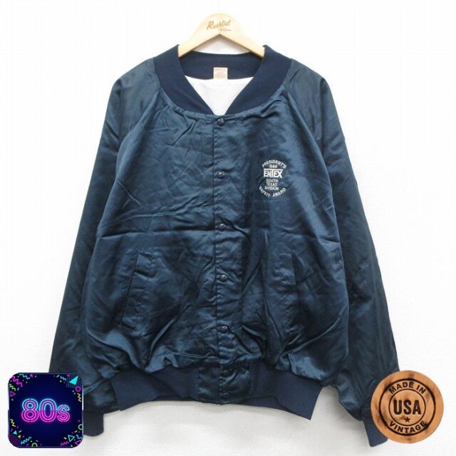 【50%OFF】ENTEX 80s ラグランナイロンジャケット ネイビー XL | 古着