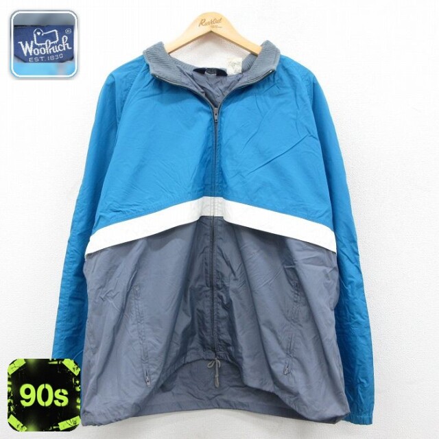 【50%OFF】ウールリッチ 90s ラグランナイロンジャケット 内側メッシュ グレー XL | 古着
