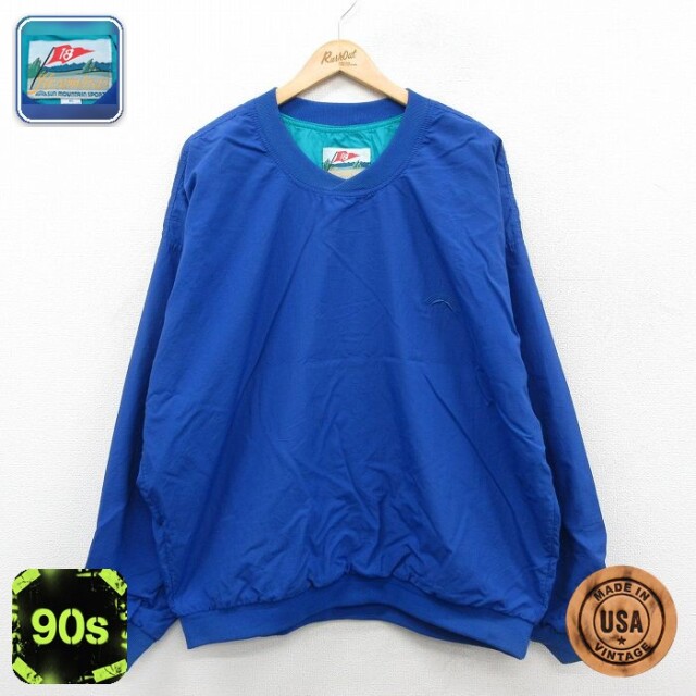 【50%OFF】90s ナイロンジャケット ブルー XL | 古着