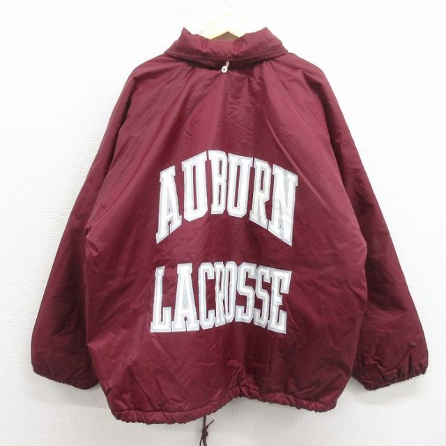 【20%OFF】デロング 80s ラグランナイロンジャケット ラクロス バーガンディ XL | 古着