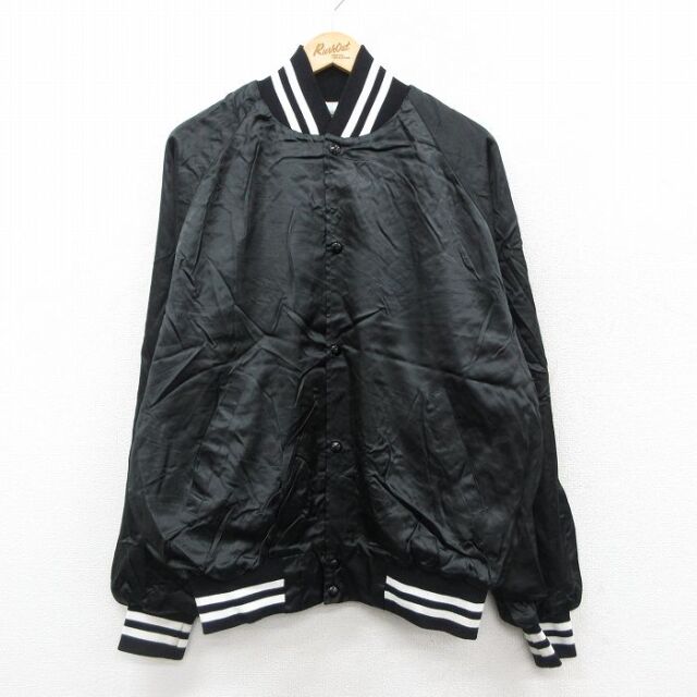 【20%OFF】90s ラグランナイロンジャケット ブラック XL | 古着