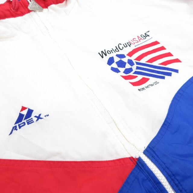 古着通販 XL☆古着 APEX 長袖 ナイロン ジャケット メンズ 90年代 90s