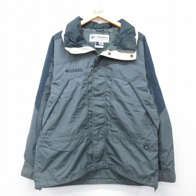 【20%OFF】コロンビア 00s ナイロンジャケット ワンポイントロゴ グリーン L | 古着